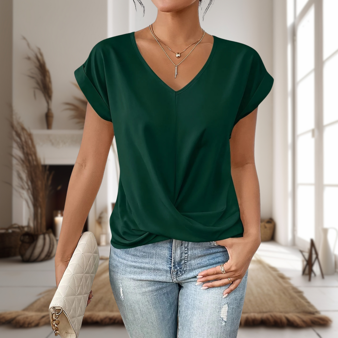 Ludmilla | Blusa con scollo a cuore