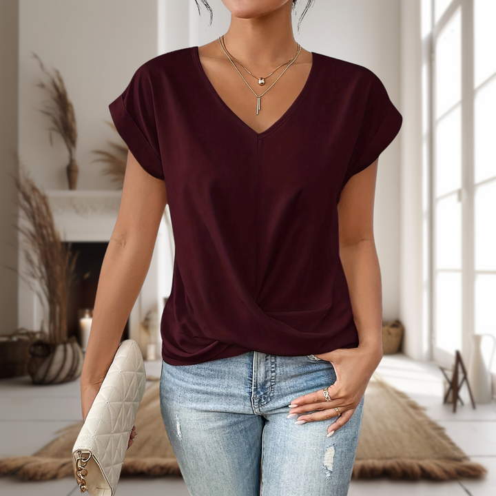 Ludmilla | Blusa con scollo a cuore