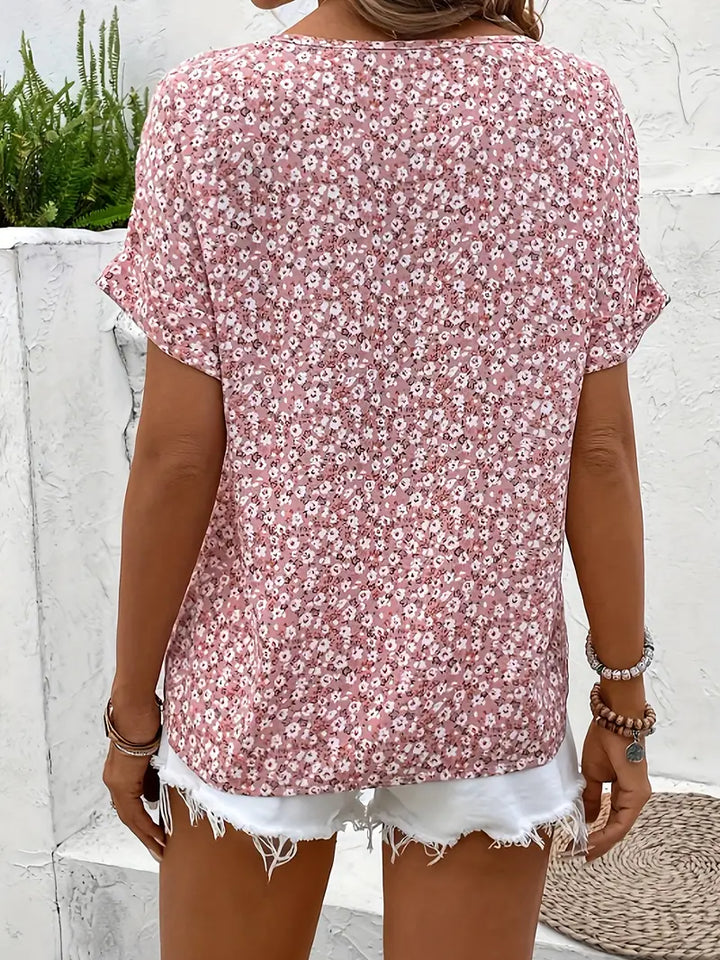 Gilda | Blusa floreale con bottoni