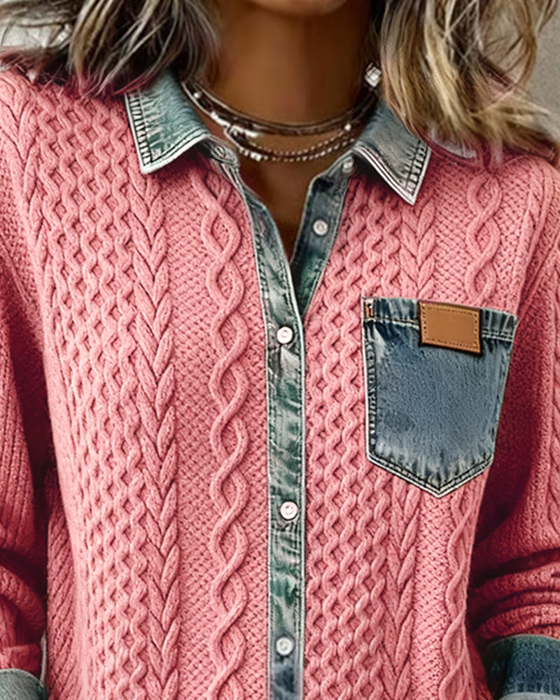 Nicla | Blusa in lino a maniche lunghe