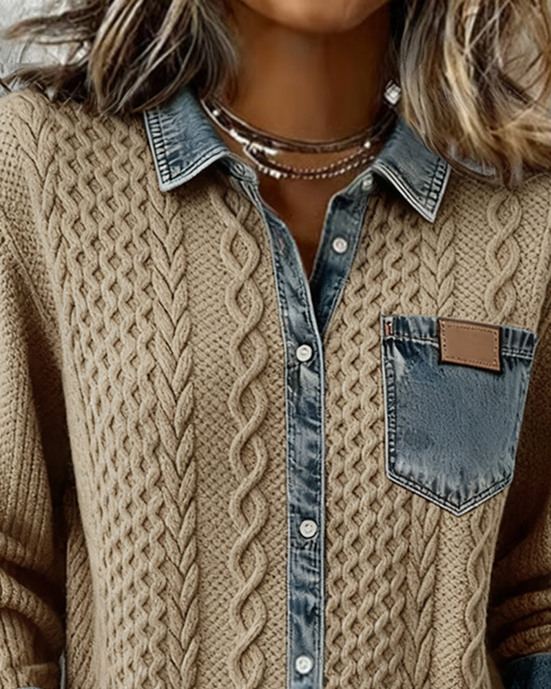 Nicla | Blusa in lino a maniche lunghe