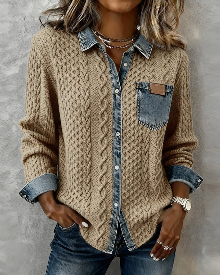 Nicla | Blusa in lino a maniche lunghe