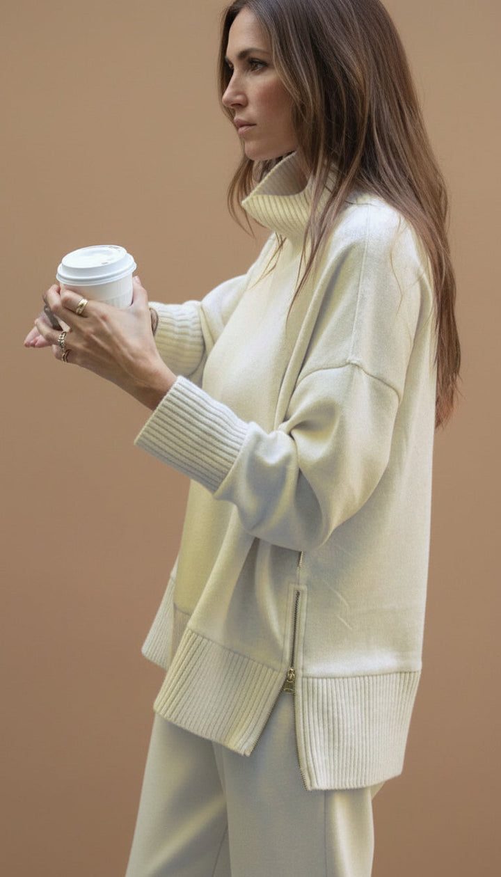 Camilla | Completo con collo alto e pantaloni ampi