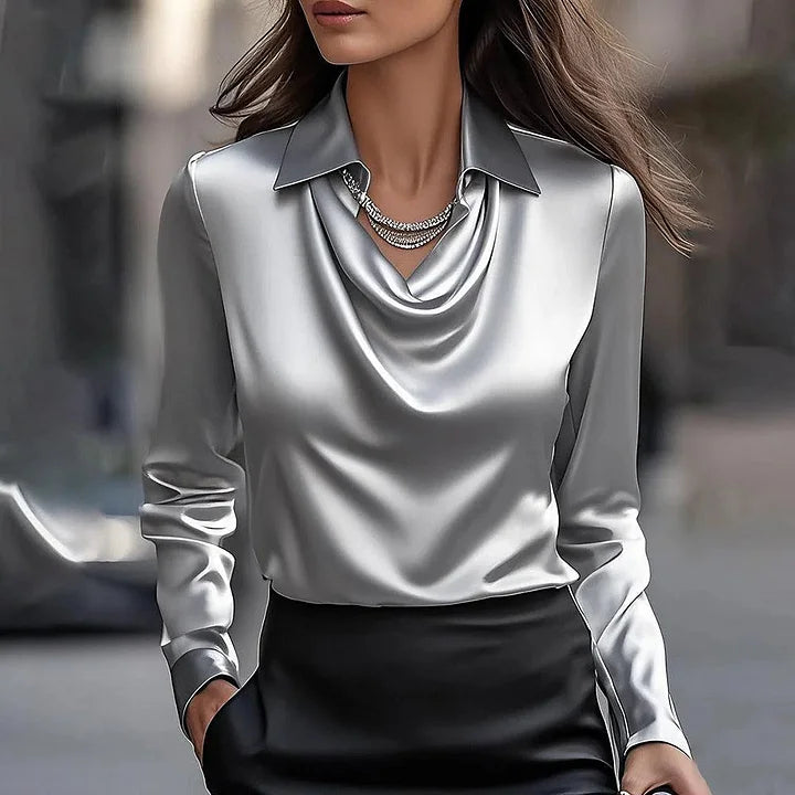Zelinda | Blusa floreale con scollo a V