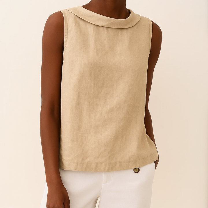 Lea | Top in jersey con collo avvolgente