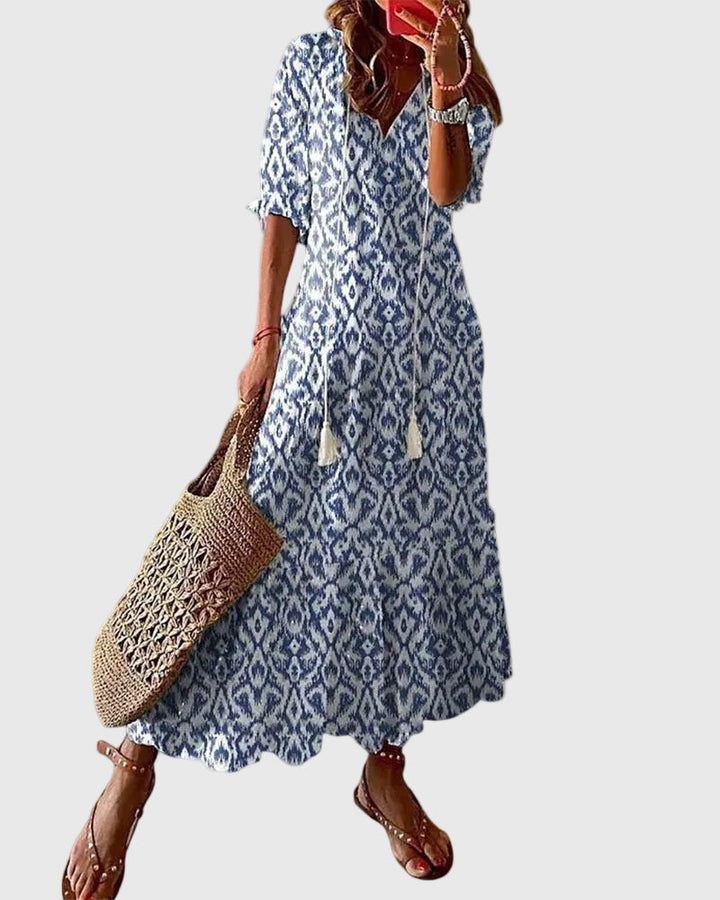 Rossella | Abito maxi floreale
