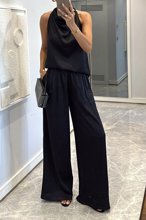 Serena | Completo in raso giacca e pantalone