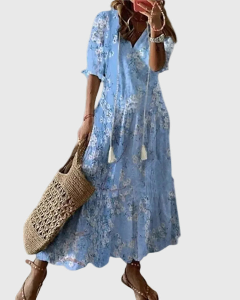 Rossella | Abito maxi floreale