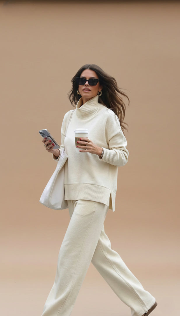 Camilla | Completo con collo alto e pantaloni ampi