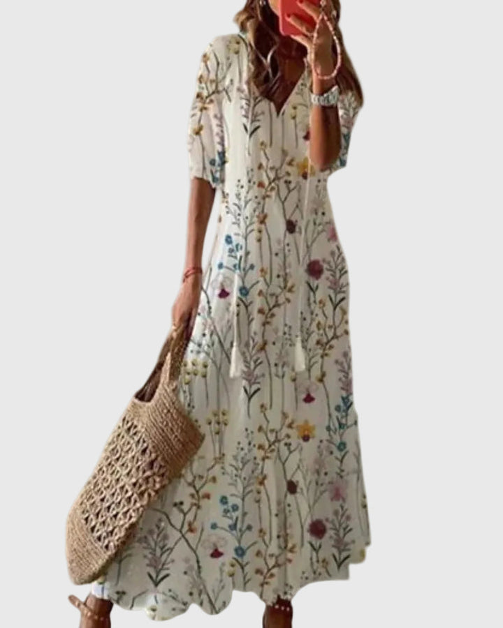 Rossella | Abito maxi floreale