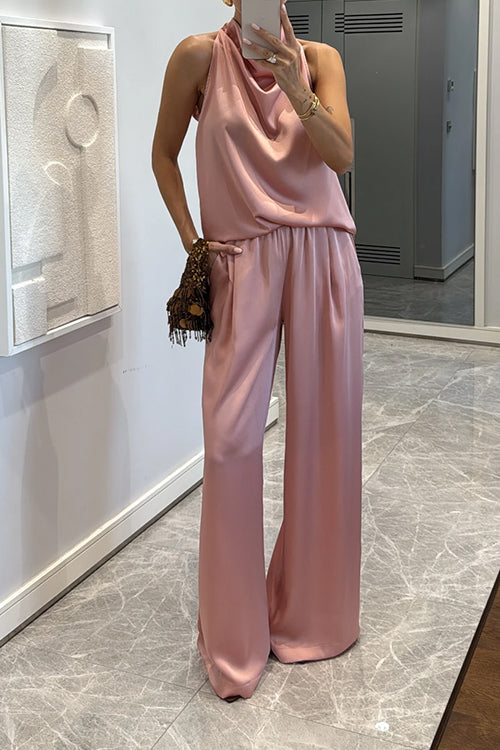 Serena | Completo in raso giacca e pantalone