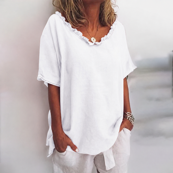 Ottilia | Blusa in lino dal taglio ampio