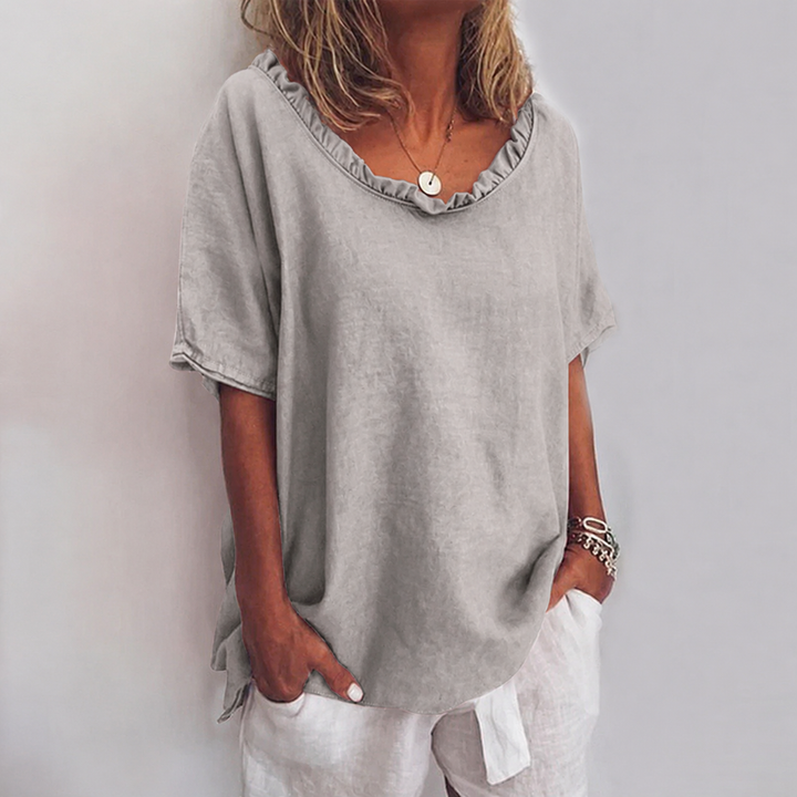 Ottilia | Blusa in lino dal taglio ampio
