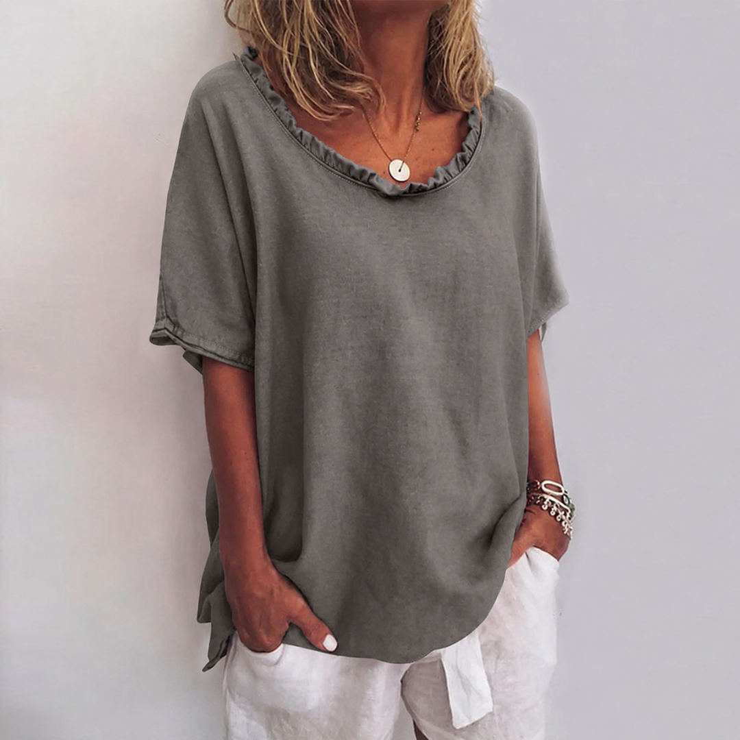 Ottilia | Blusa in lino dal taglio ampio