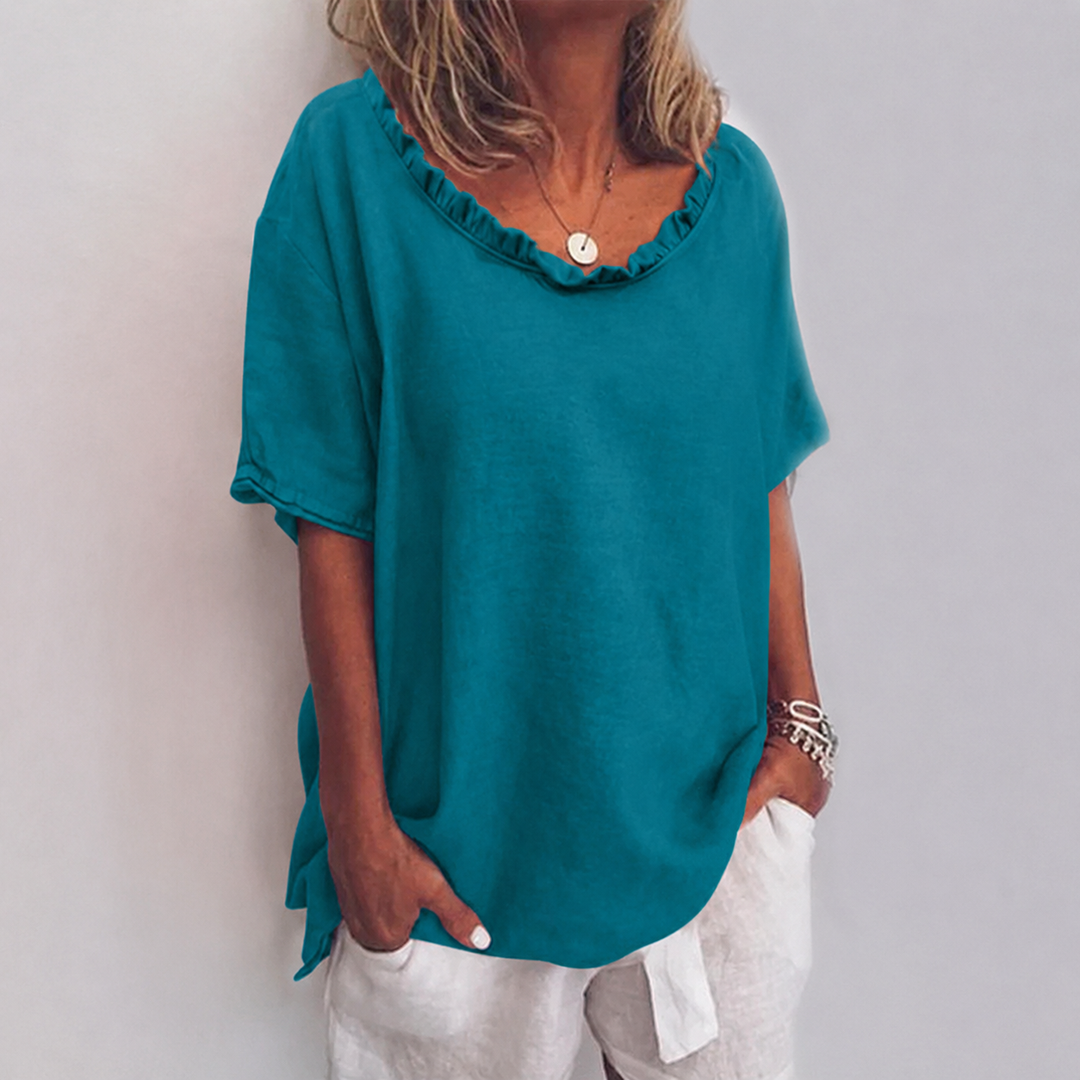 Ottilia | Blusa in lino dal taglio ampio