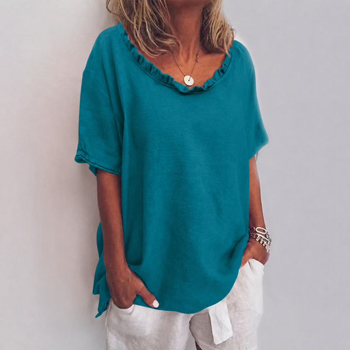 Ottilia | Blusa in lino dal taglio ampio