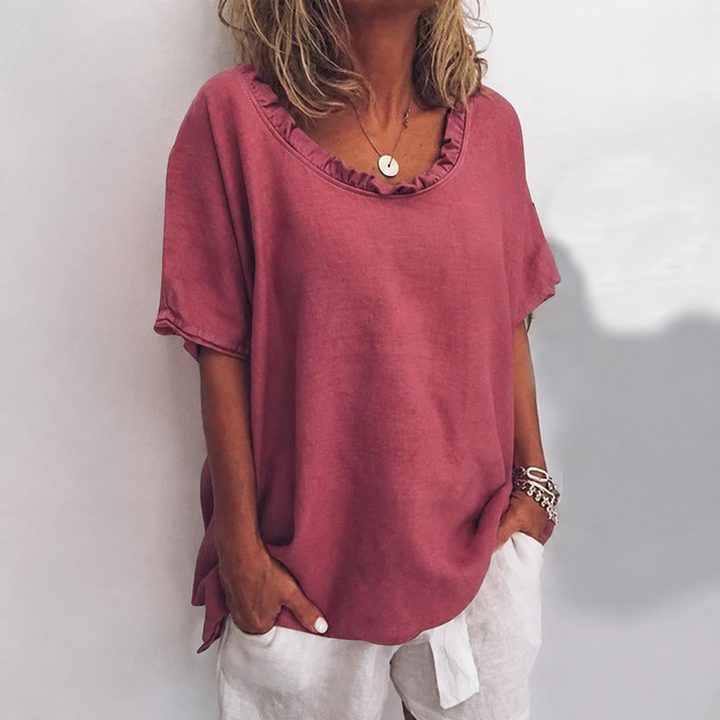 Ottilia | Blusa in lino dal taglio ampio