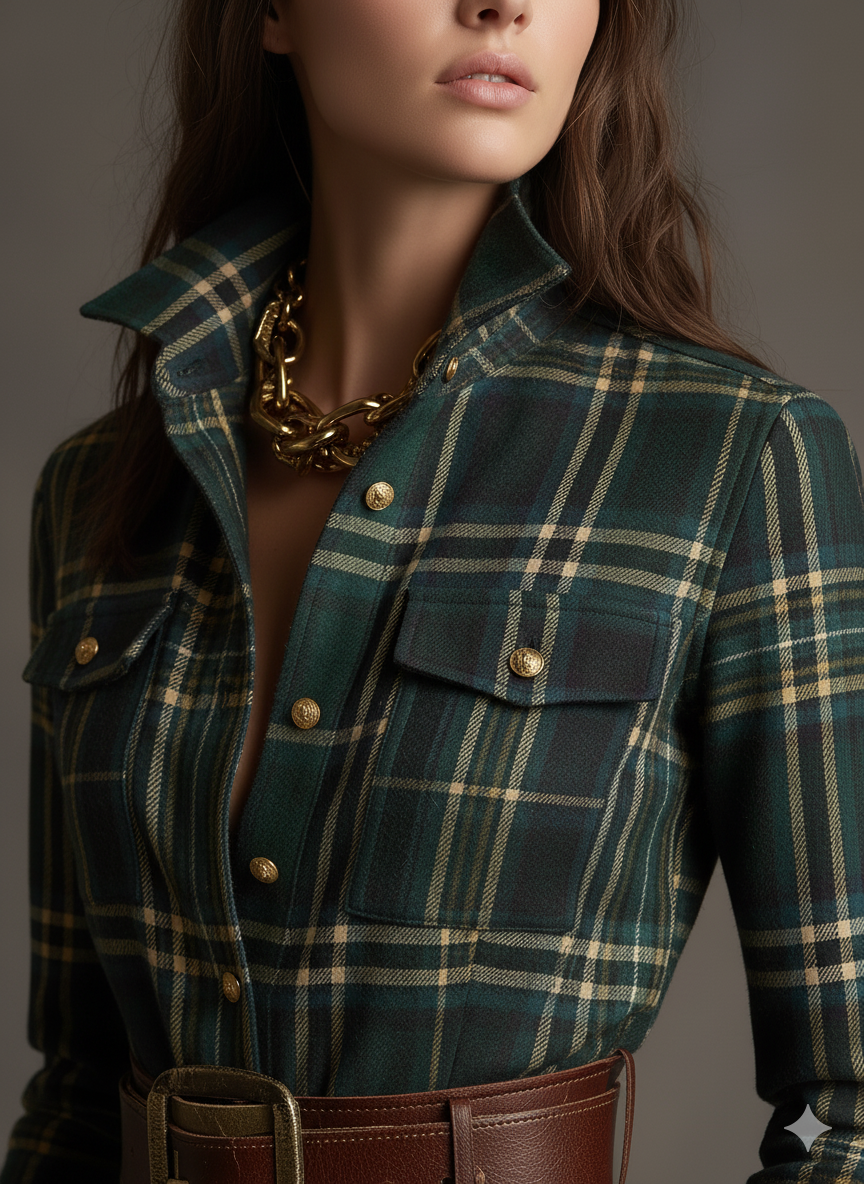Sara | Abito camicia con gonna svasata