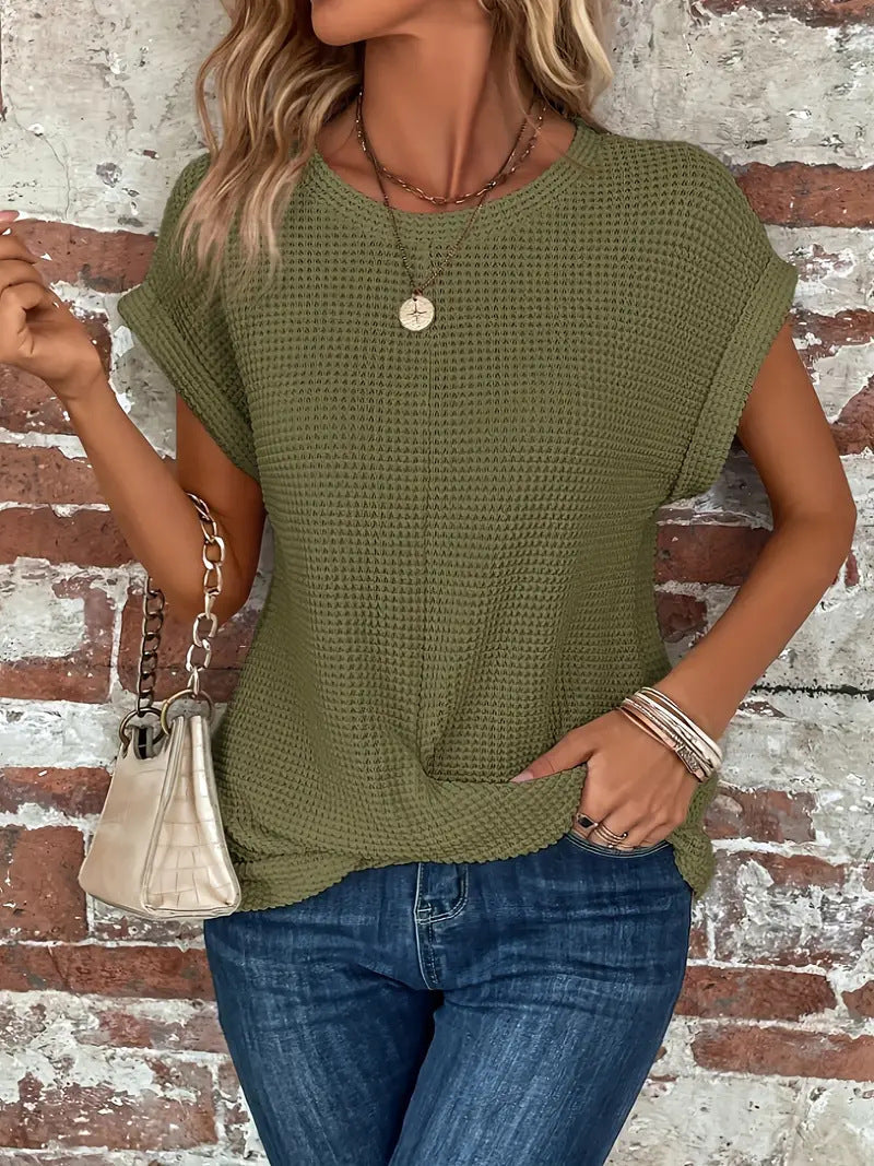 Cleofe | Top a maniche corte con nodo
