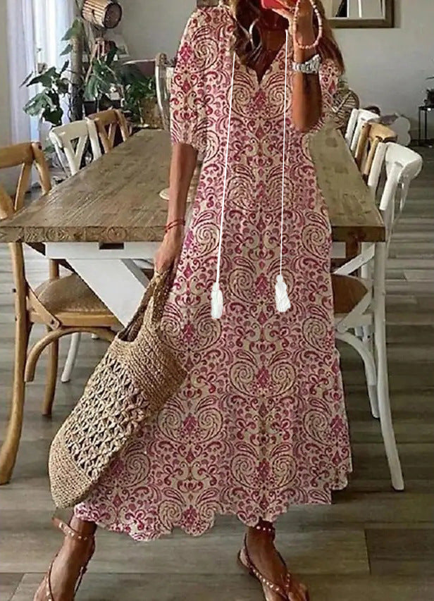 Rossella | Abito maxi floreale