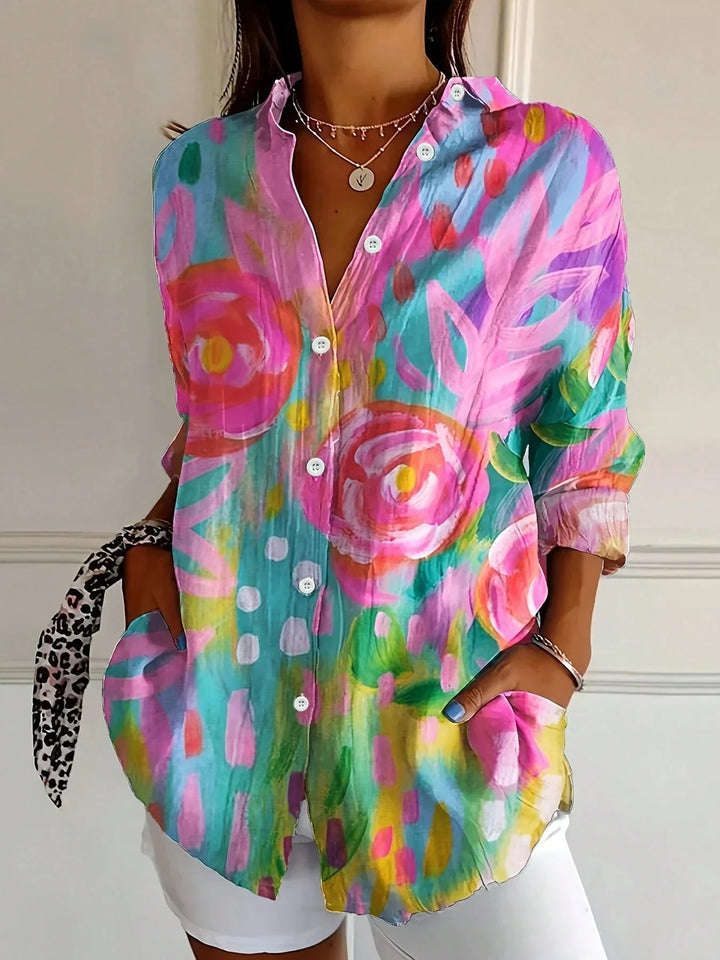 Pia | Blusa floreale dalla caduta fluida