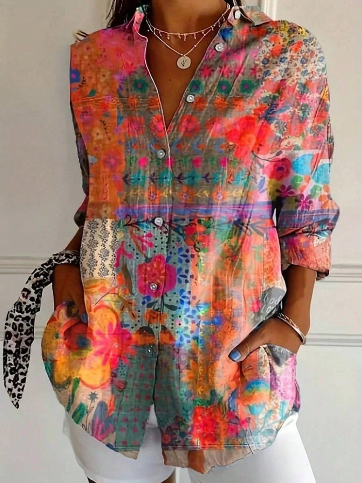 Pia | Blusa floreale dalla caduta fluida