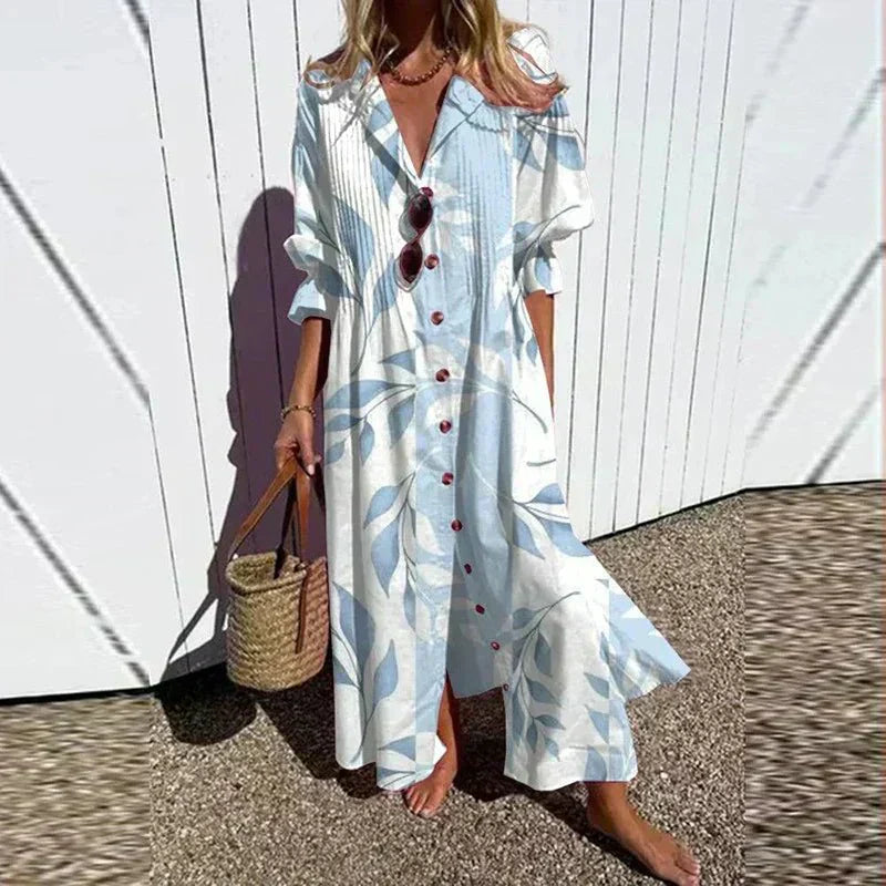 Marina | Abito midi boho floreale