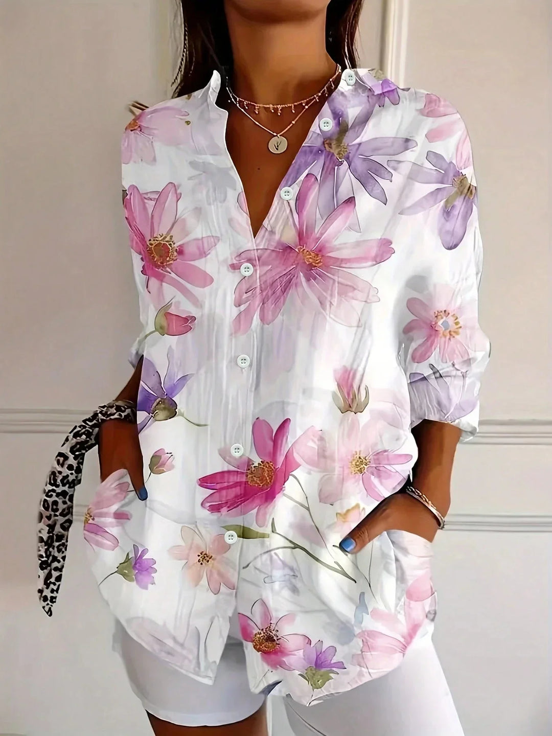 Pia | Blusa floreale dalla caduta fluida