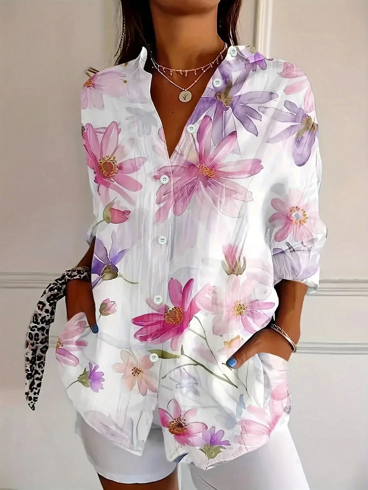 Pia | Blusa floreale dalla caduta fluida