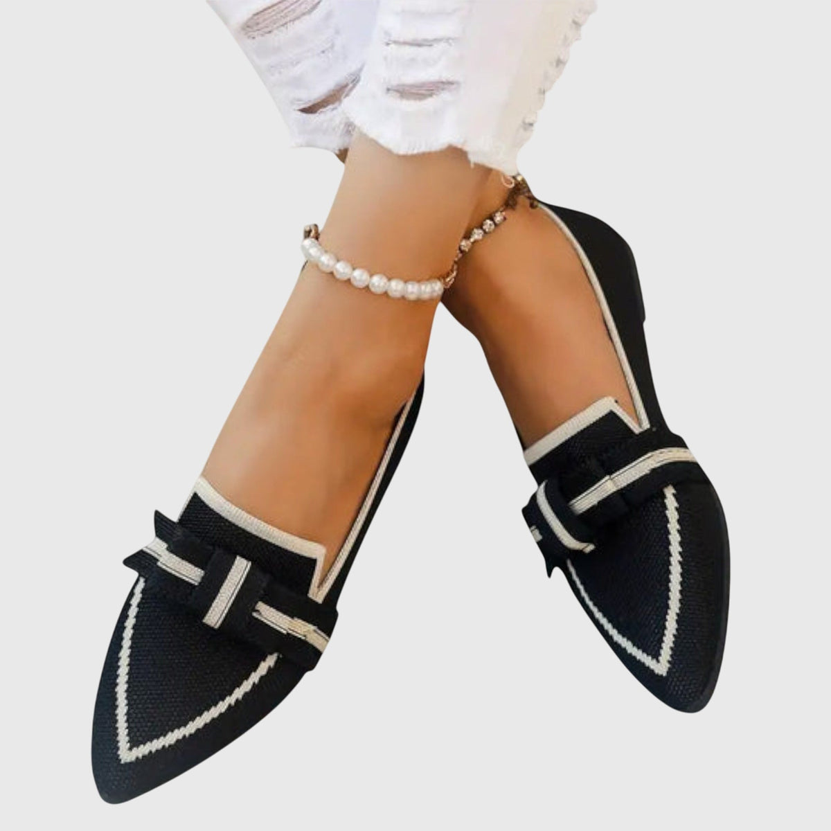 Adriella scarpe basse donna a punta con fiocco, foto 1