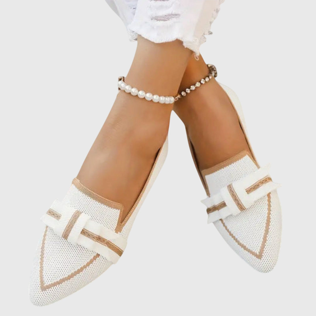Adriella scarpe basse donna a punta con fiocco, foto 3