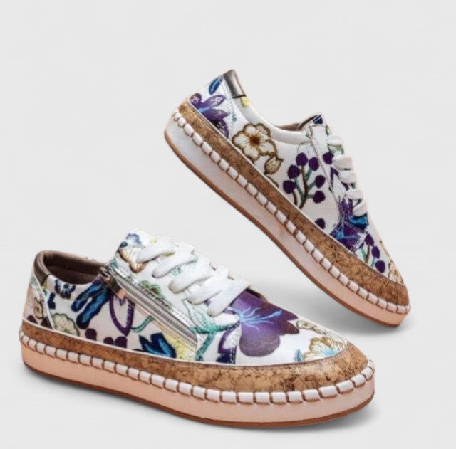 Amedea sneakers donna con lacci e zip laterale, foto 2