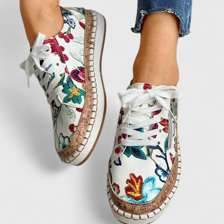 Amedea sneakers donna con lacci e zip laterale, foto 3