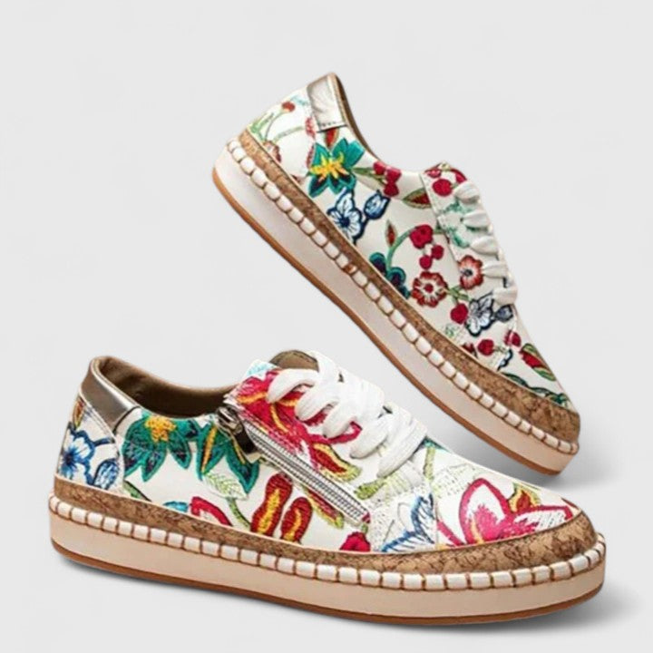 Amedea sneakers donna con lacci e zip laterale, foto 4