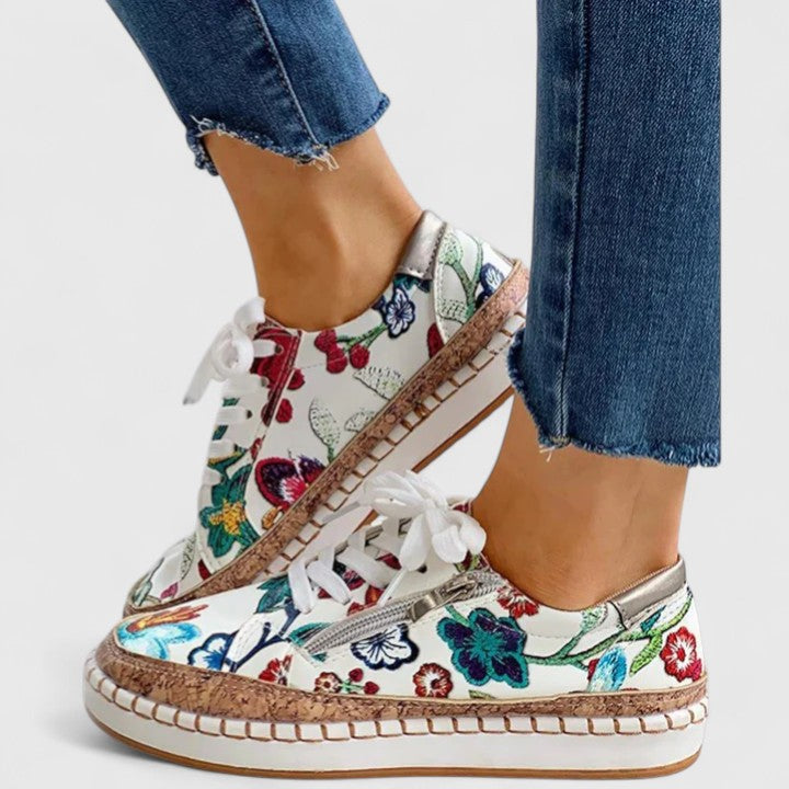 Amedea sneakers donna con lacci e zip laterale, foto 5