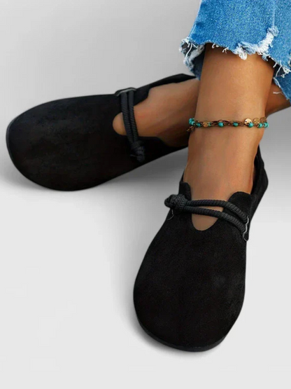 Anita scarpe basse donna con cordoncino annodato e punta tonda, foto 4
