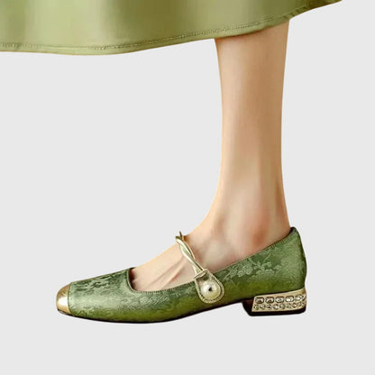 Annina scarpe mary jane donna con punta quadrata e tacco basso, foto 2