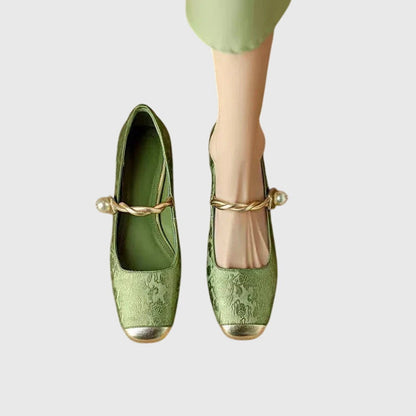 Annina scarpe mary jane donna con punta quadrata e tacco basso, foto 3