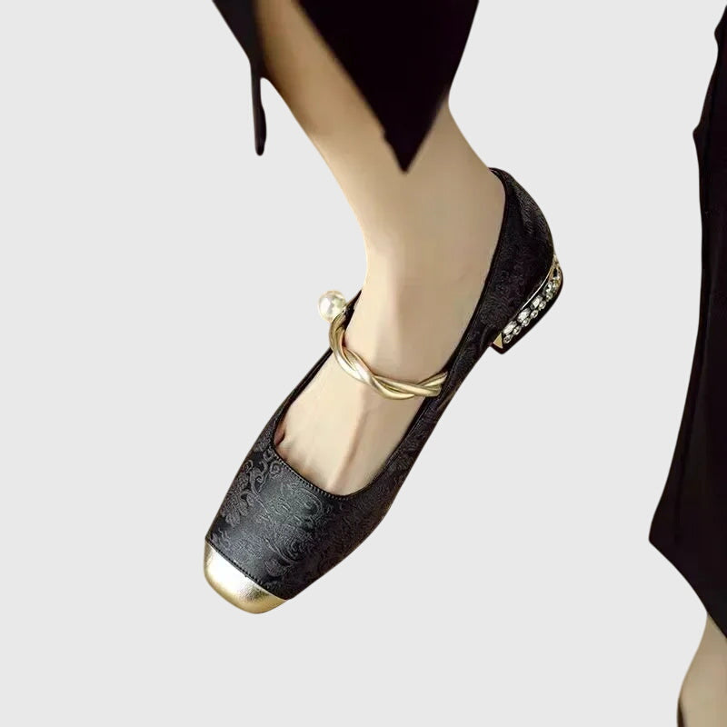 Annina scarpe mary jane donna con punta quadrata e tacco basso, foto 5