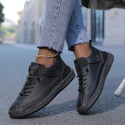 Antonietta sneakers donna alte con lacci e chiusura a strappo, foto 2