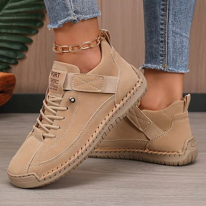 Antonietta sneakers donna alte con lacci e chiusura a strappo, foto 5