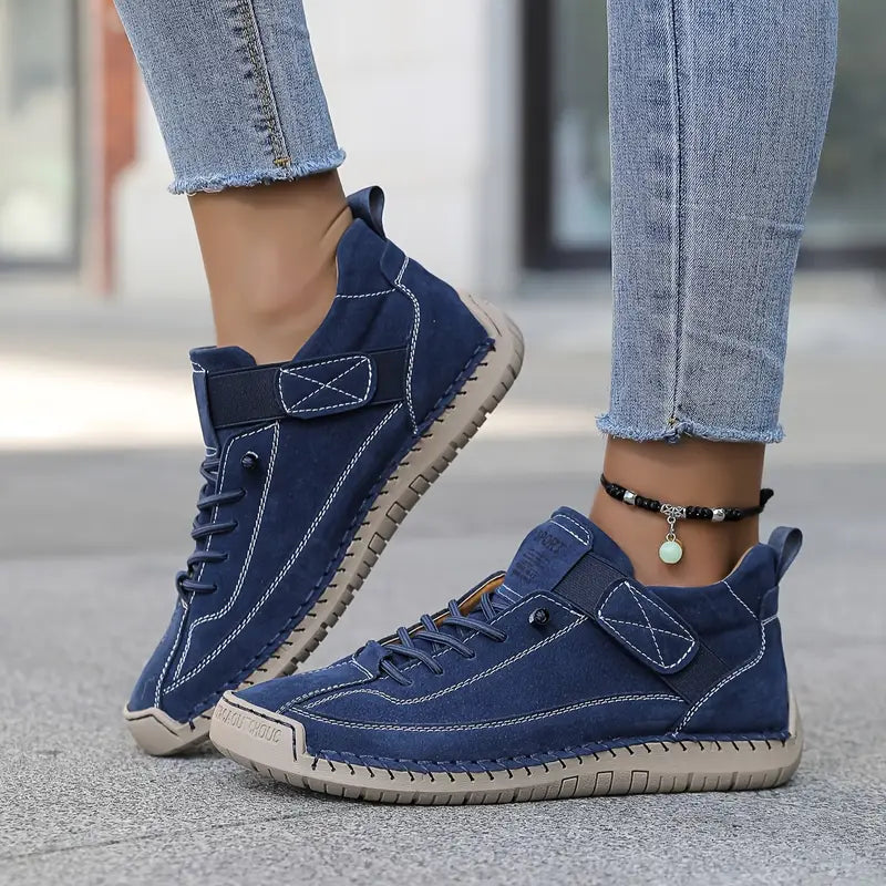 Antonietta sneakers donna alte con lacci e chiusura a strappo, foto 6