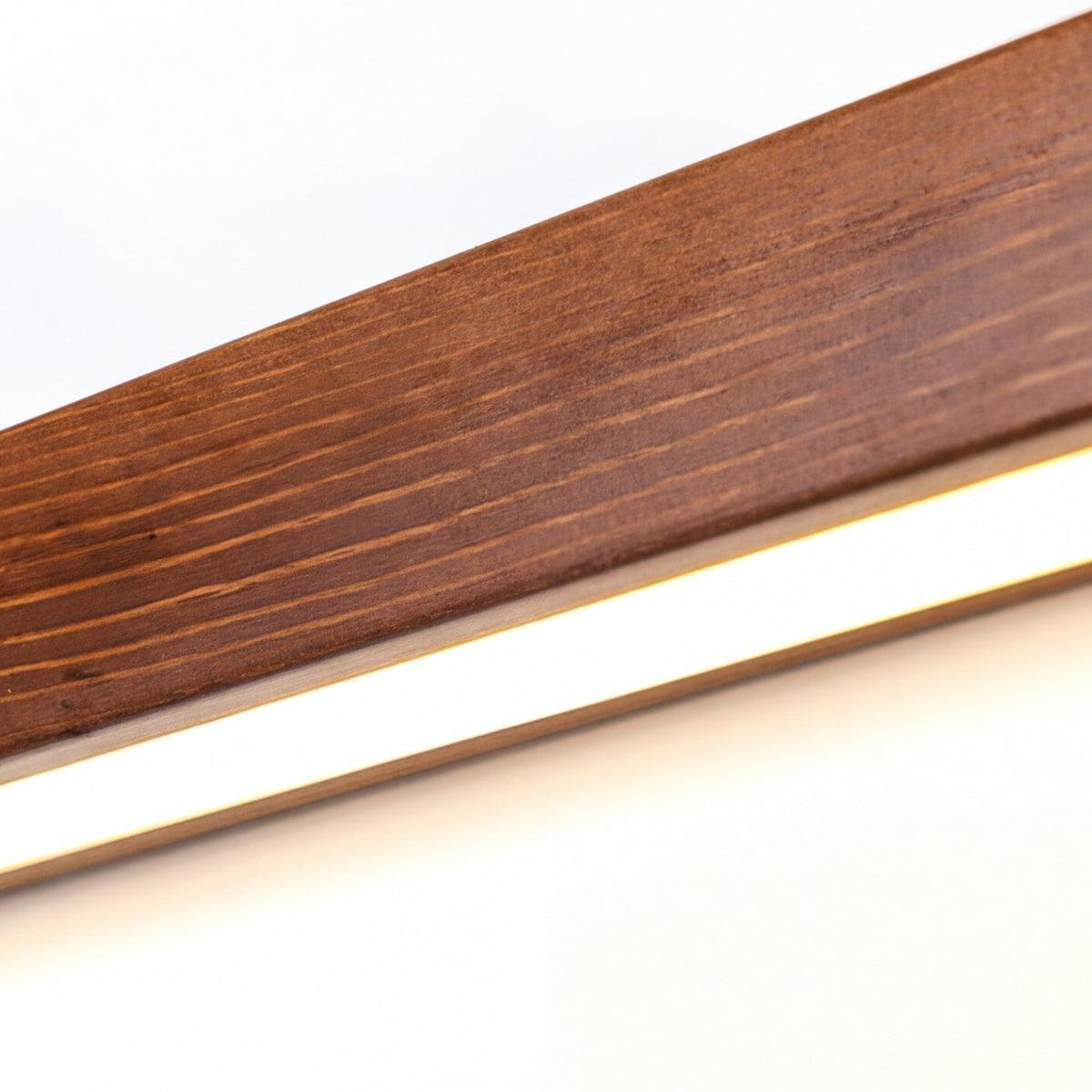 Applique da specchio moderna in legno dal design sottile e minimalista