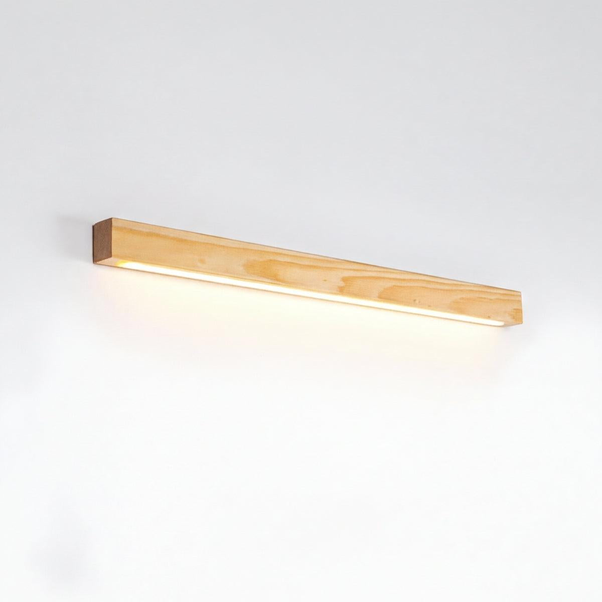Applique da specchio moderna in legno dal design sottile e minimalista