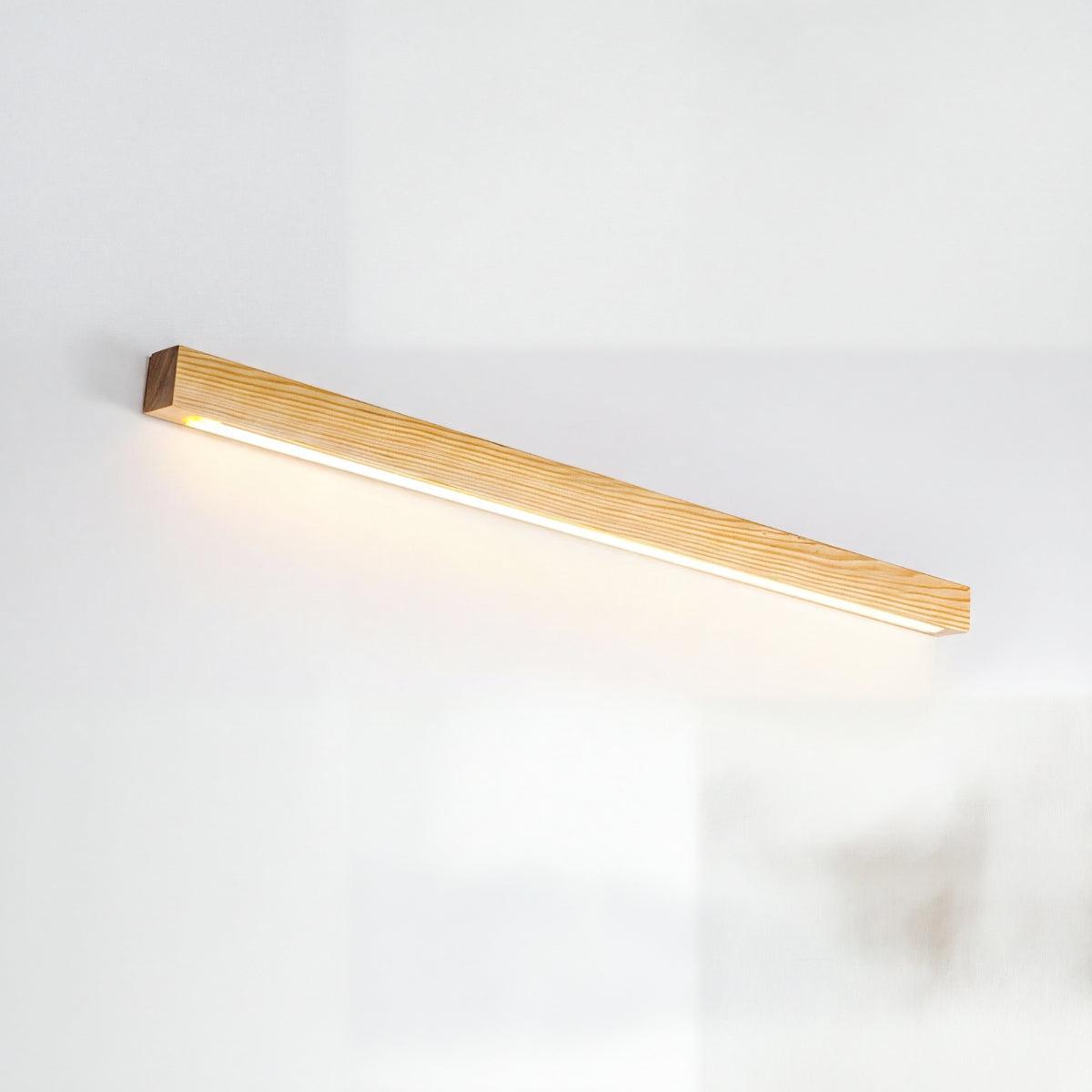 Applique da specchio moderna in legno dal design sottile e minimalista