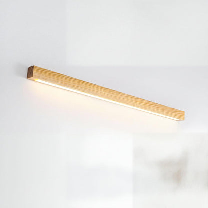 Applique da specchio moderna in legno dal design sottile e minimalista
