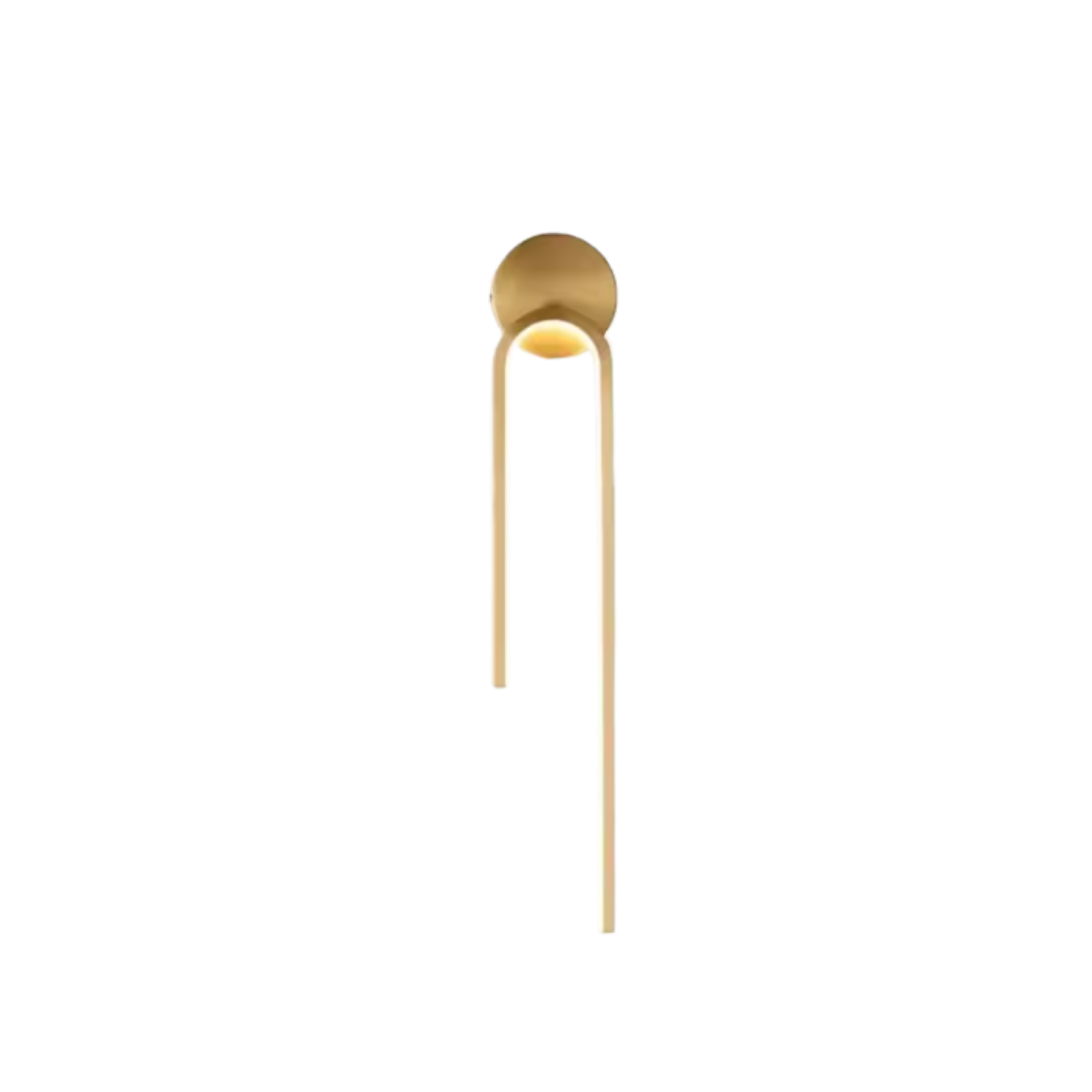Applique LED moderna da interno ad anello verticale oro