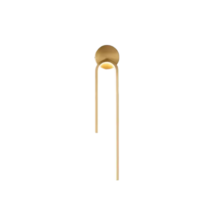 Applique LED moderna da interno ad anello verticale oro