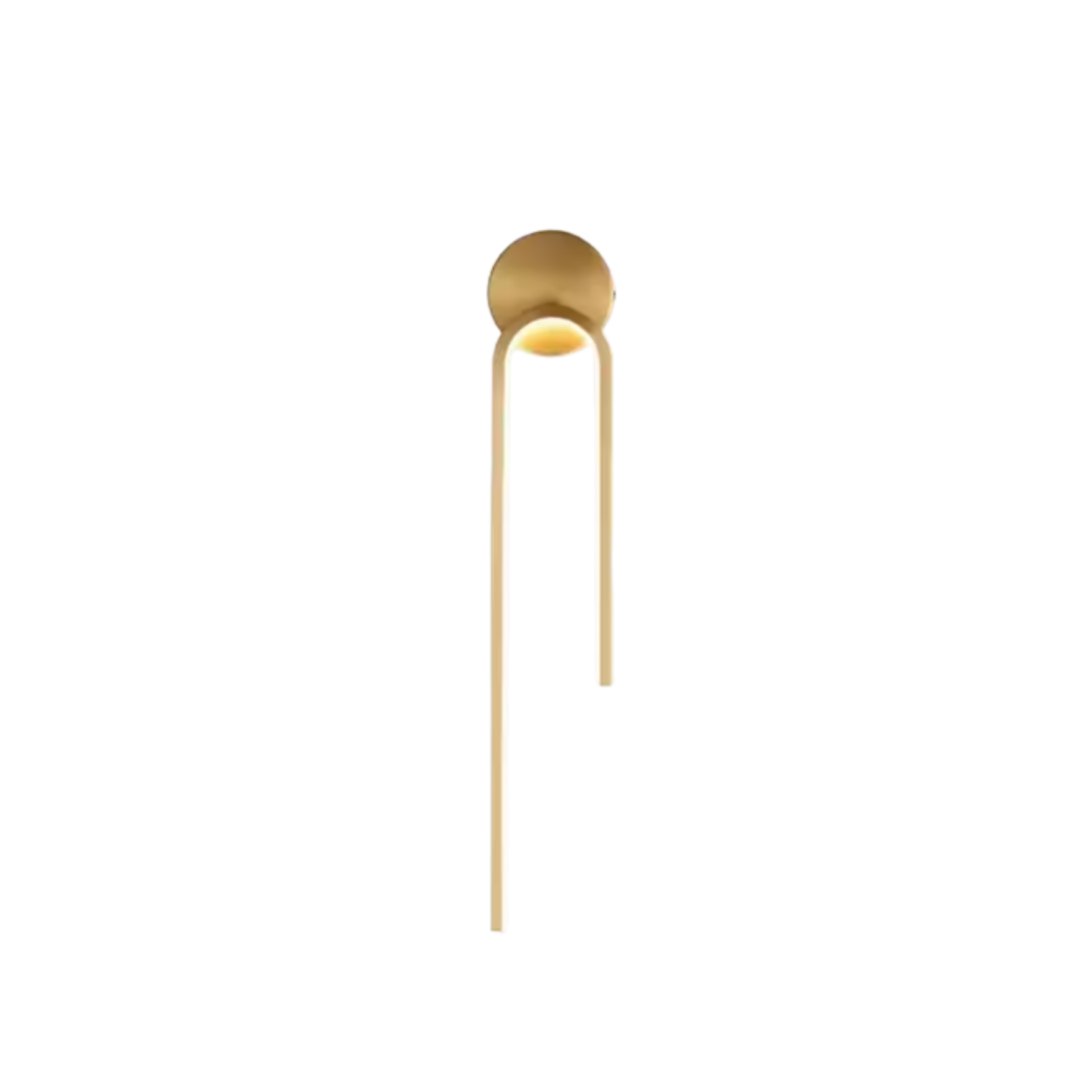 Applique LED moderna da interno ad anello verticale oro