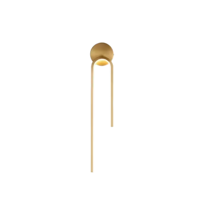 Applique LED moderna da interno ad anello verticale oro